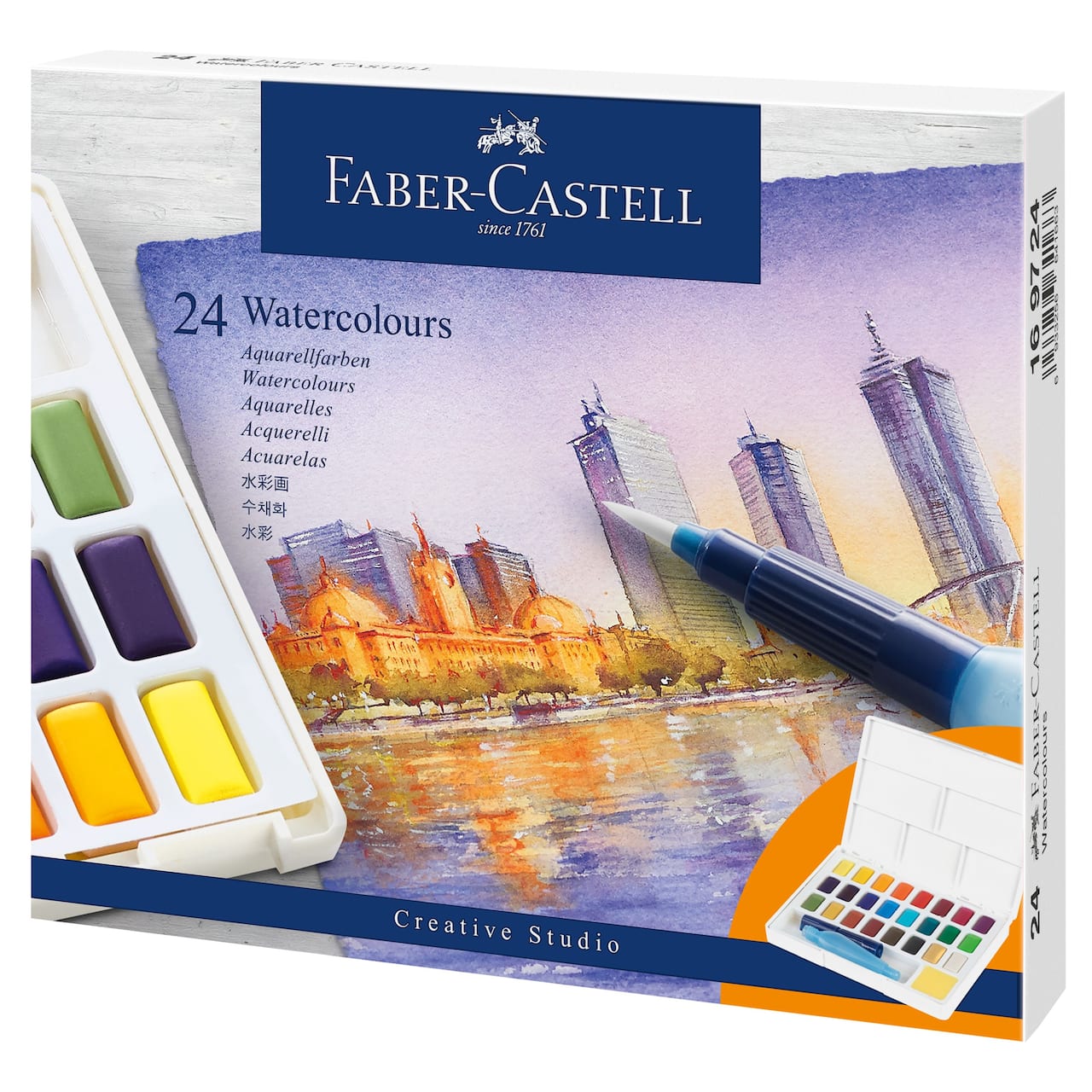 Faber-Castell 24 Color Watercolor Pan Set